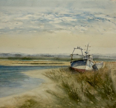 Cimetière marin  au Crotoy  60x60